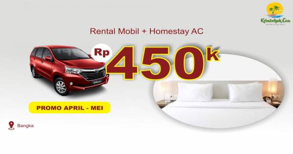 Rental Mobil Bangka + Homestay AC Bangka